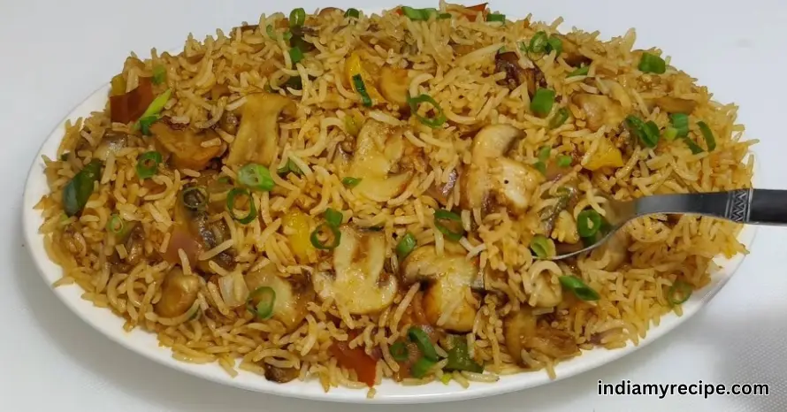 Mushroom Rice Recipe in Hindi