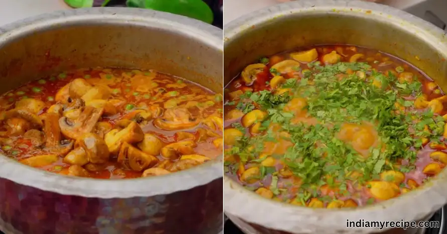 Matar Mashroom Recipe in Hindi