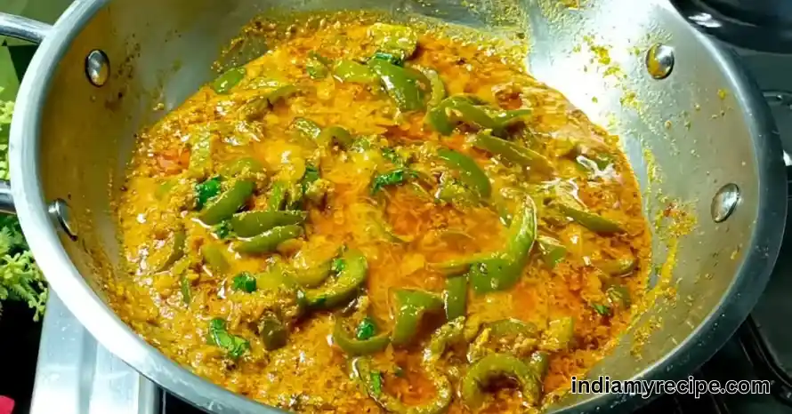 Easy capsicum masala recipe for lunch