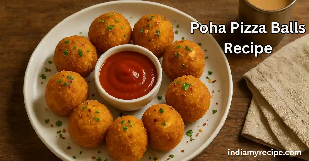 Poha Pizza Balls Recipe in Hindi