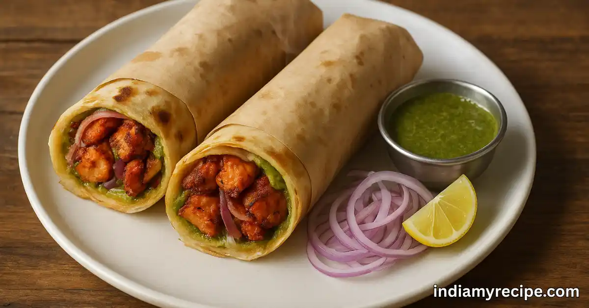 Tandoori Chicken Tikka Roll in Hindi