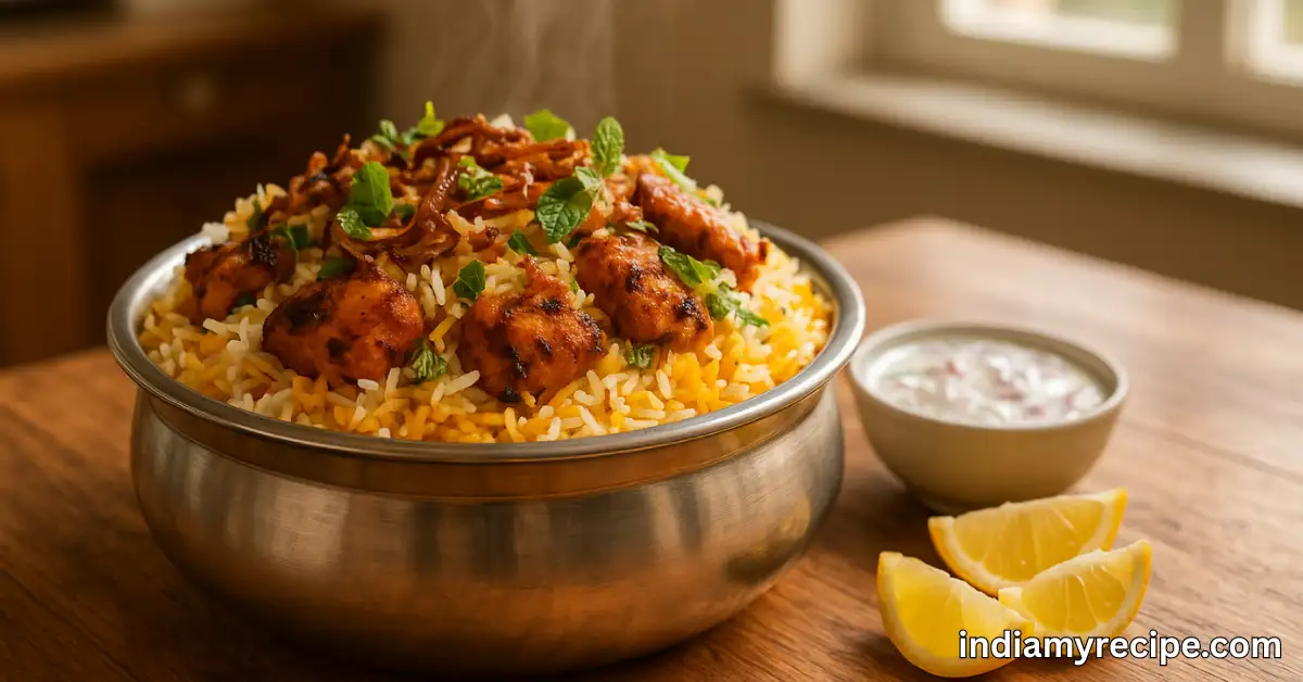 Chicken Tikka Biryani Recipe in Hindi