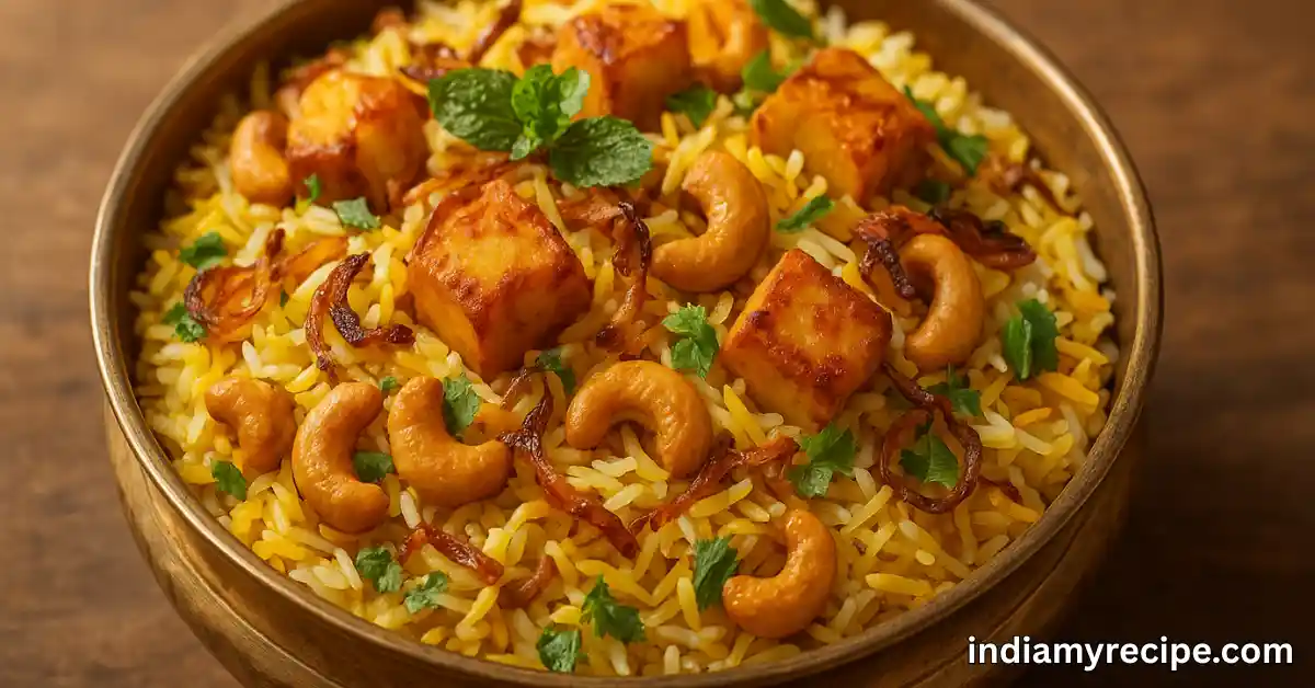 Kaju Paneer Biryani Recipe in Hindi